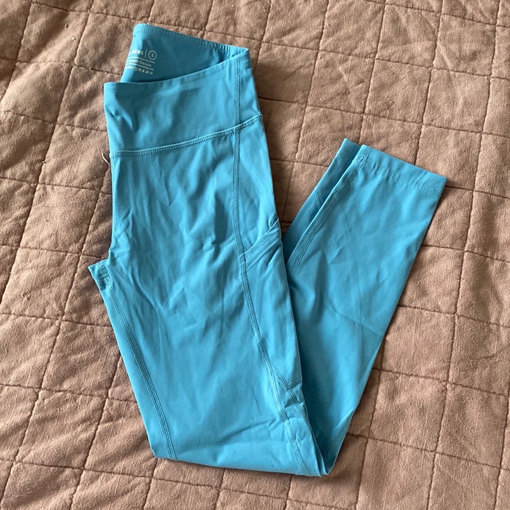 Outdoor Voices Sky Blue Leggings with Pockets